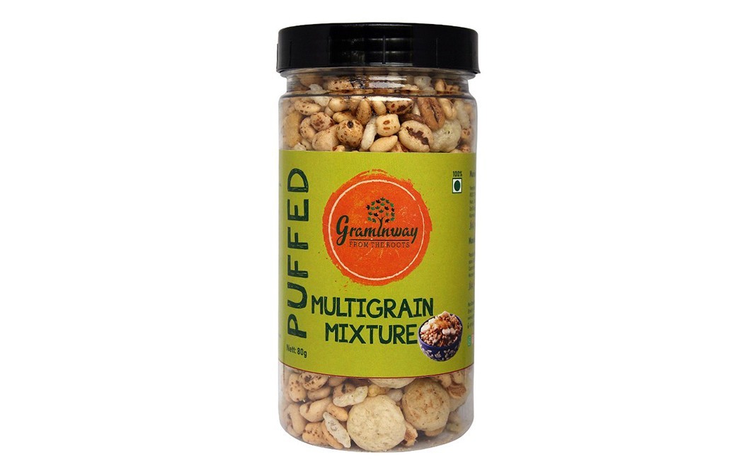 Graminway Puffed Multigrain Mixture    Plastic Jar  80 grams